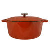KASSEROLLE Bratpfanne Fontestic Gusseisen Rost Ø 20 cm / 2,7 Liter - Emailliert - Orange, Keramik (1/23/11cm) - Cosy & Trendy