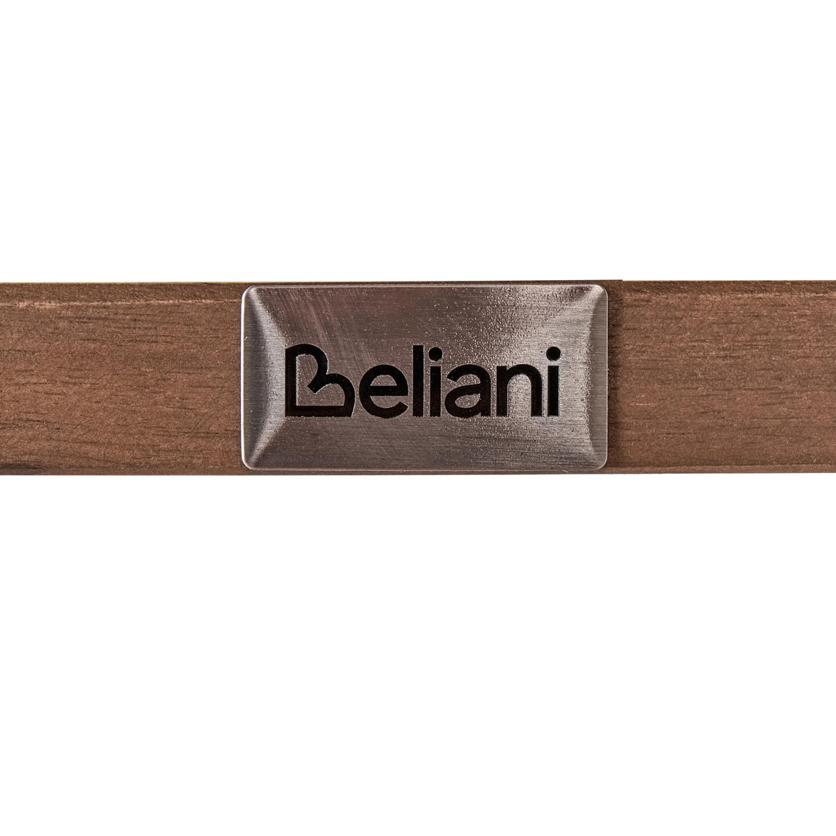 GARTENSTUHL 2er Set Akazienholz Braun Milzano - Braun, Holz (54/117/52cm) - Beliani