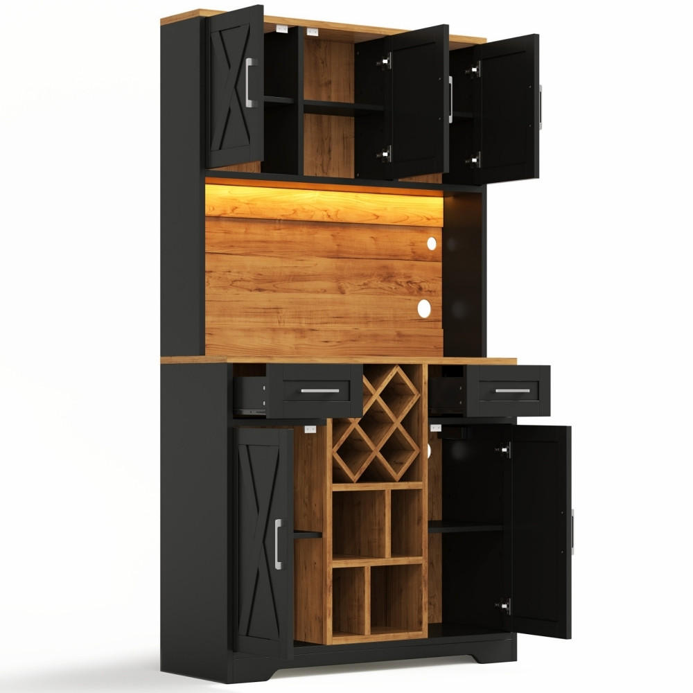 Rolipo Küchenschrank Natur 40x180x105 cm