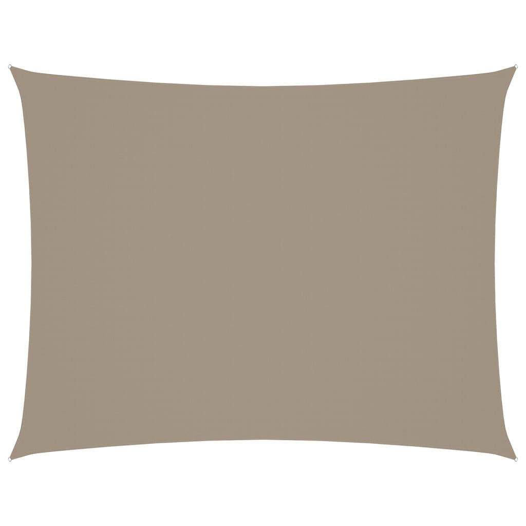 SONNENSEGEL Oxford-Gewebe Rechteckig 4/5 M Taupe - Taupe, Textil (400/500cm) - vidaXL