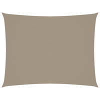 SONNENSEGEL Oxford-Gewebe Rechteckig 4/5 M Taupe - Taupe, Textil (400/500cm) - vidaXL