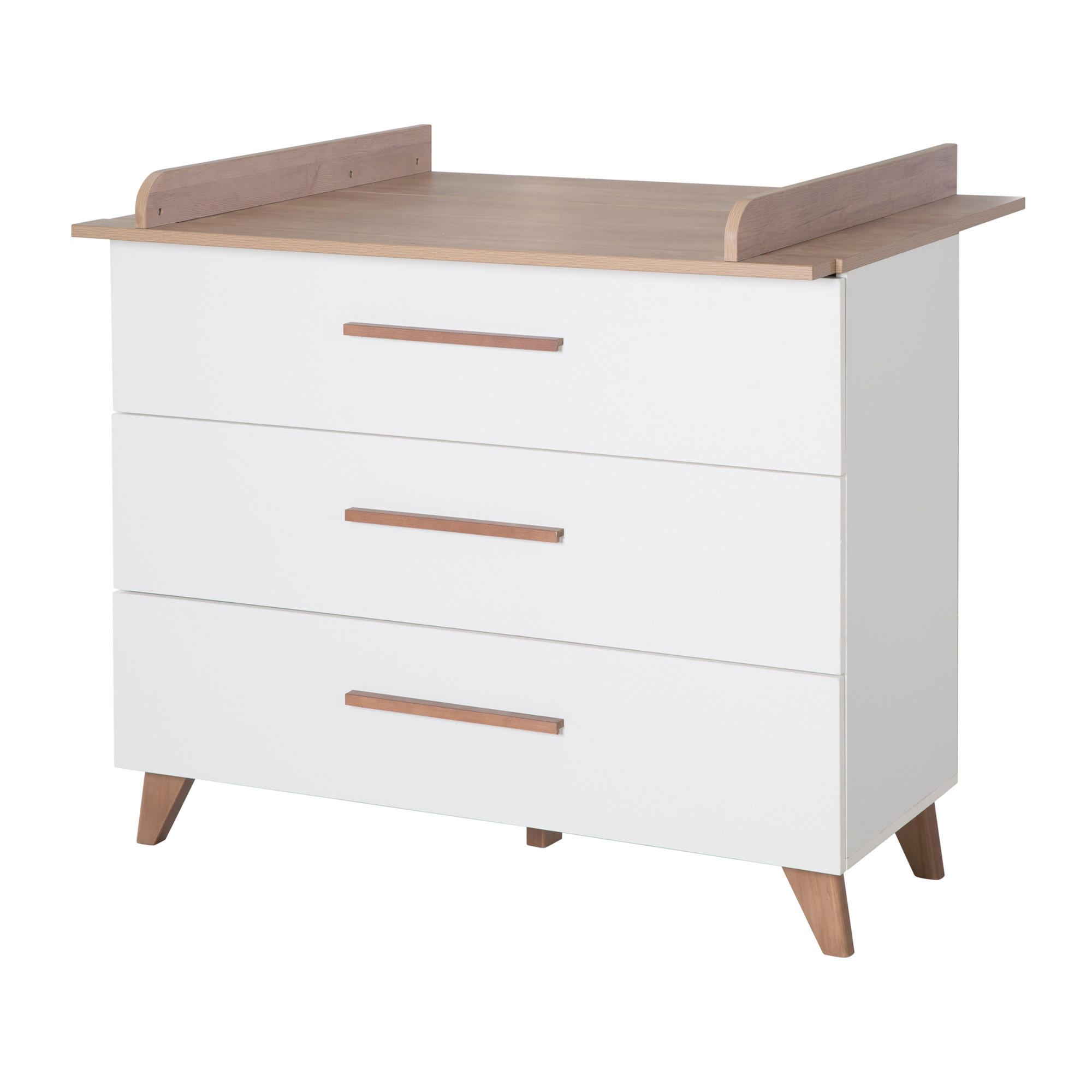 WICKELKOMMODE Ole - Weiß, Holzwerkstoff (110/98/75cm) - Roba