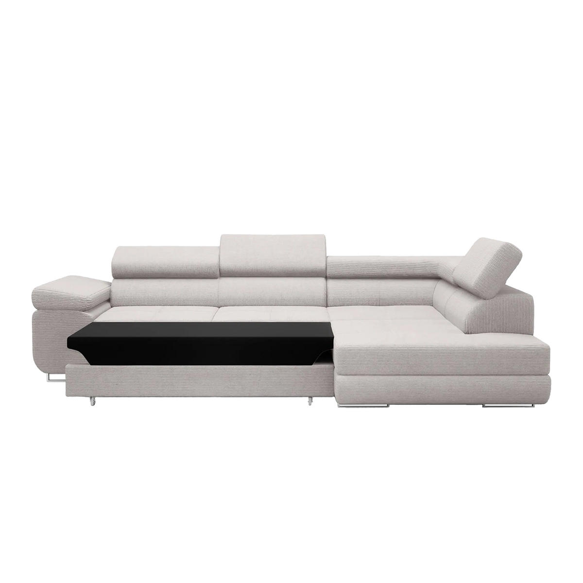 ECKSOFA Warton mit Schlaffunktion, Creme - Creme, Textil (275/202cm) - Fedve