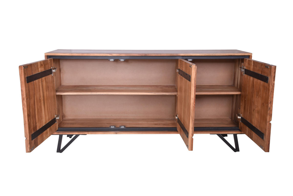 SIDEBOARD Ebba Akazienbraun 76x40x150cm - Akaziefarben, Holz (40/76/150cm) - DELUKE