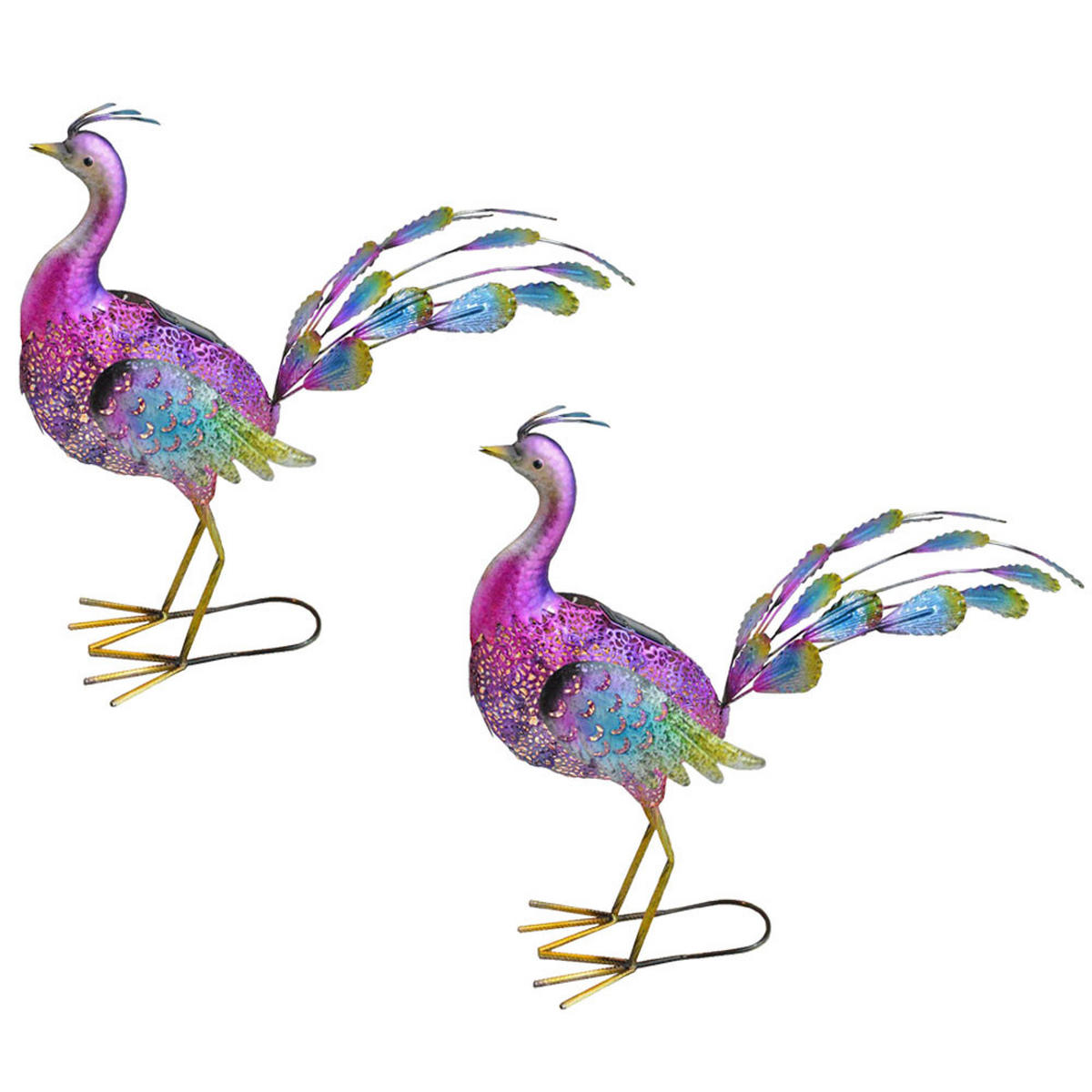 LED AUSSENLEUCHTE VERA bunt 2er Set - Multicolor, Metall (62/31/55cm)