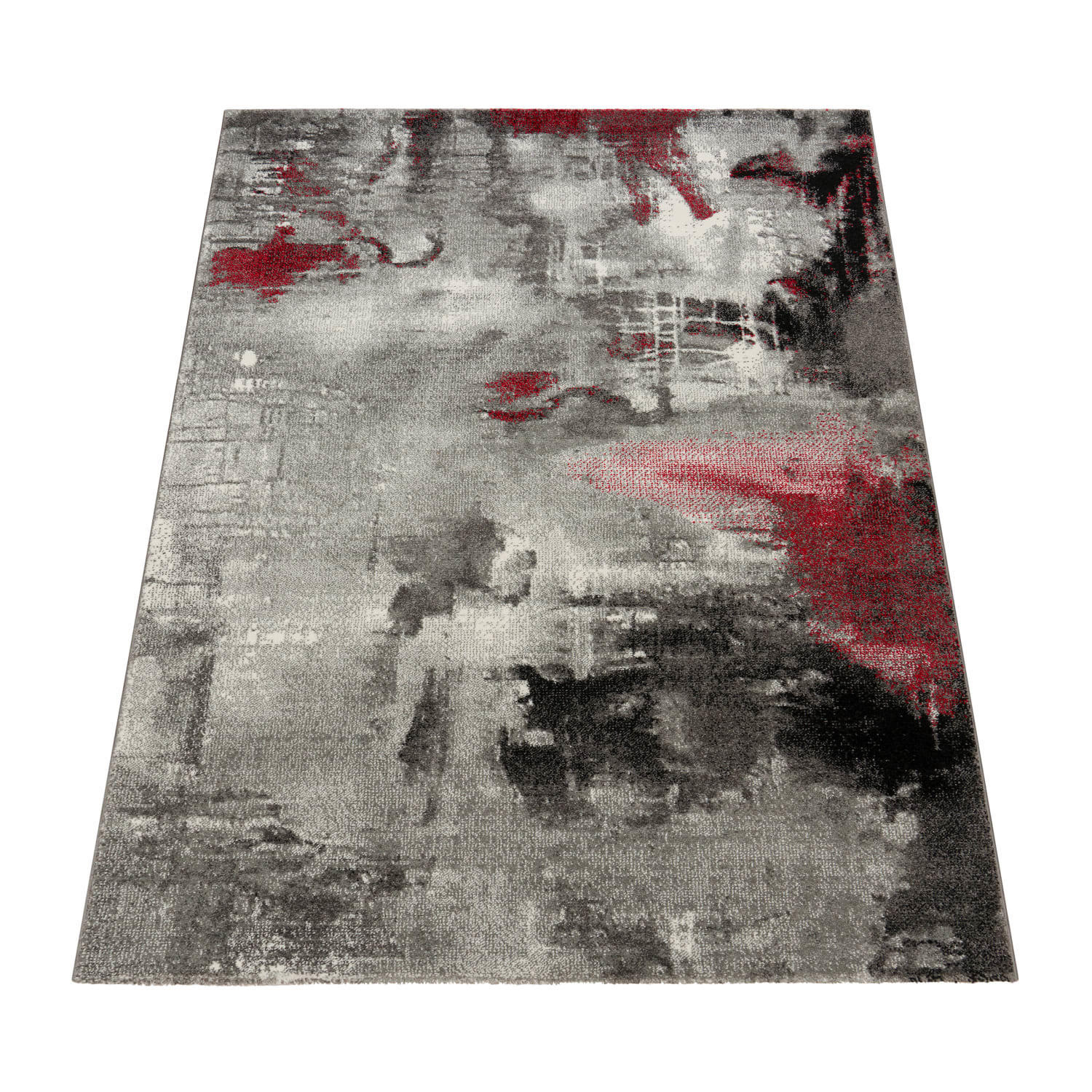 KURZFLORTEPPICH 200/290 CANVAS 754 - Dunkelrot, Kunststoff (200/290cm) - Paco Home