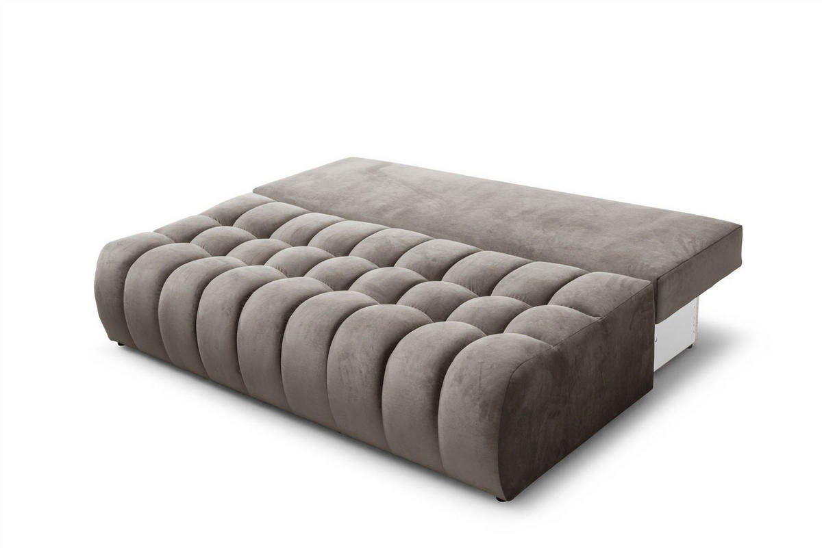 SCHLAFSOFA Nina - Braun, Holzwerkstoff/Textil (200/96/107cm) - Fun Möbel