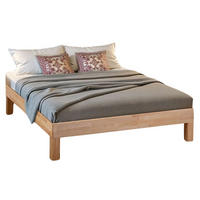 MASSIVHOLZBETT LEAH Buche massiv 140/200 cm - Naturfarben, Holz (140/200cm) - Coemo