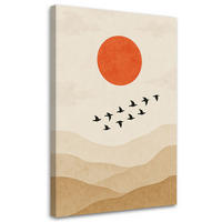 LEINWANDBILD Landschaften 60x90cm - Beige, Textil (60/90cm) - Feeby