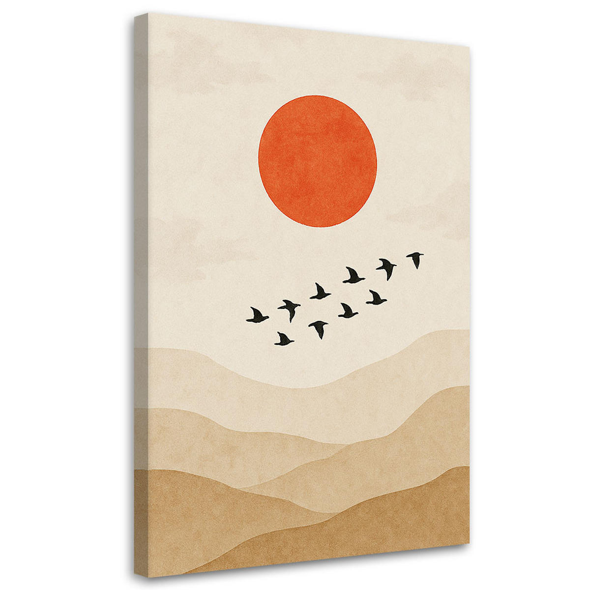 LEINWANDBILD Landschaften 60x90cm - Beige, Textil (60/90cm) - Feeby