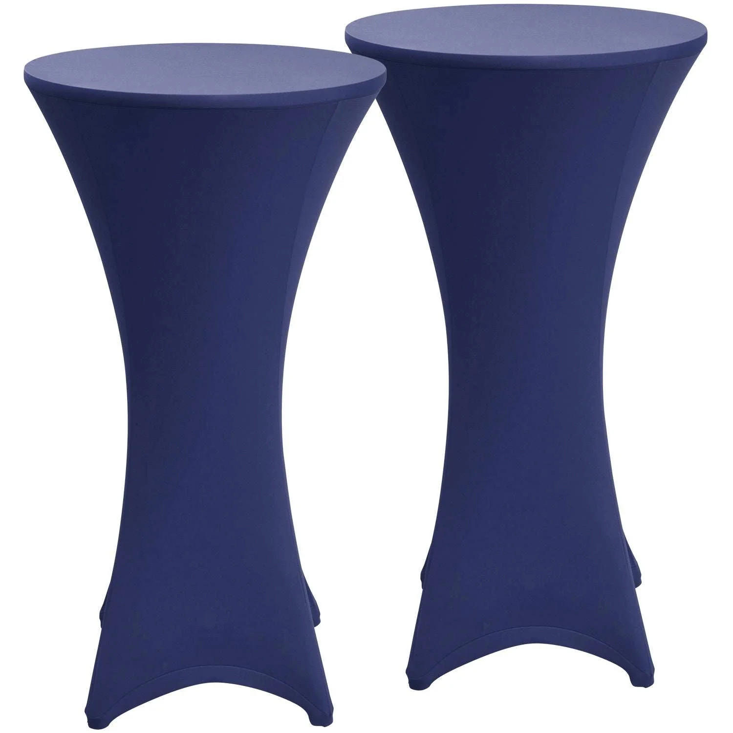 STEHTISCHHUSSE Stella Ø 70cm Blau (2tlg) - Blau, Textil (700/120cm) - Beautissu 