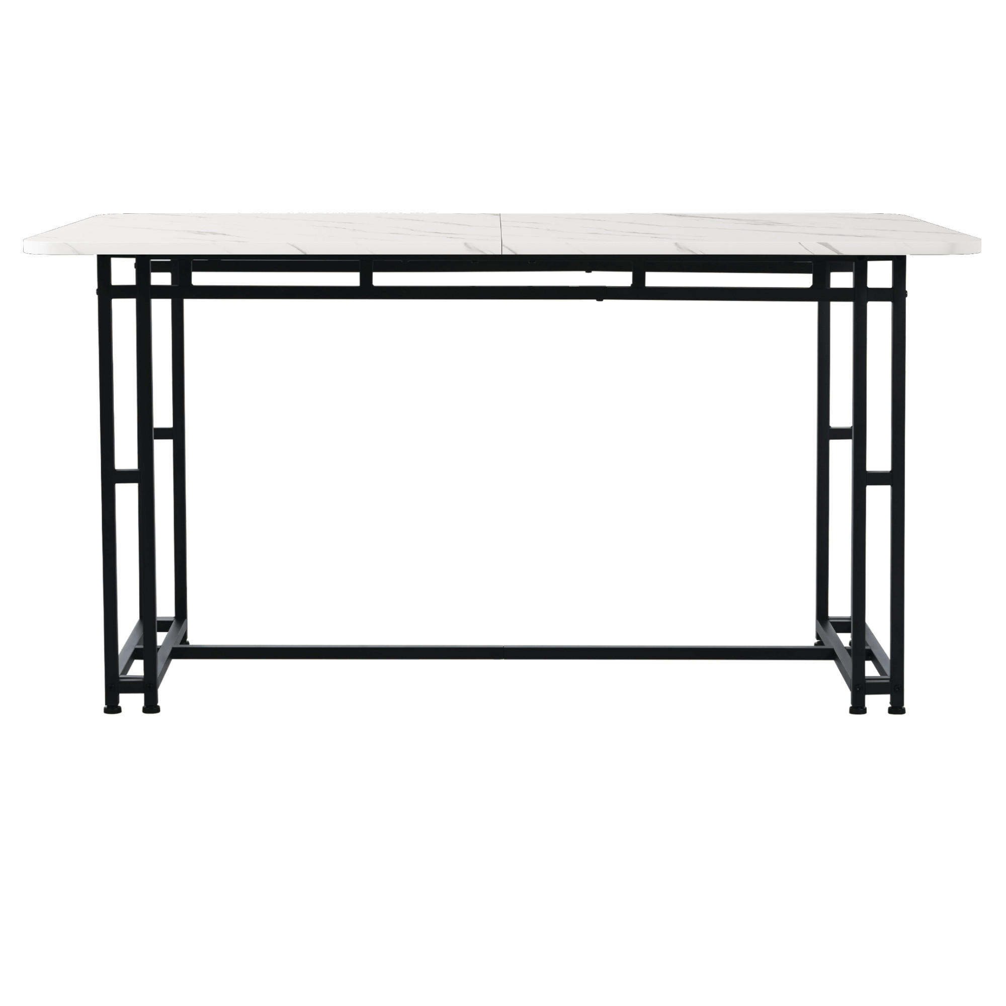 ESSTISCH Schwarz 120/70/74 cm - Schwarz, Holzwerkstoff/Metall (120/70/74cm) - Urban Meuble