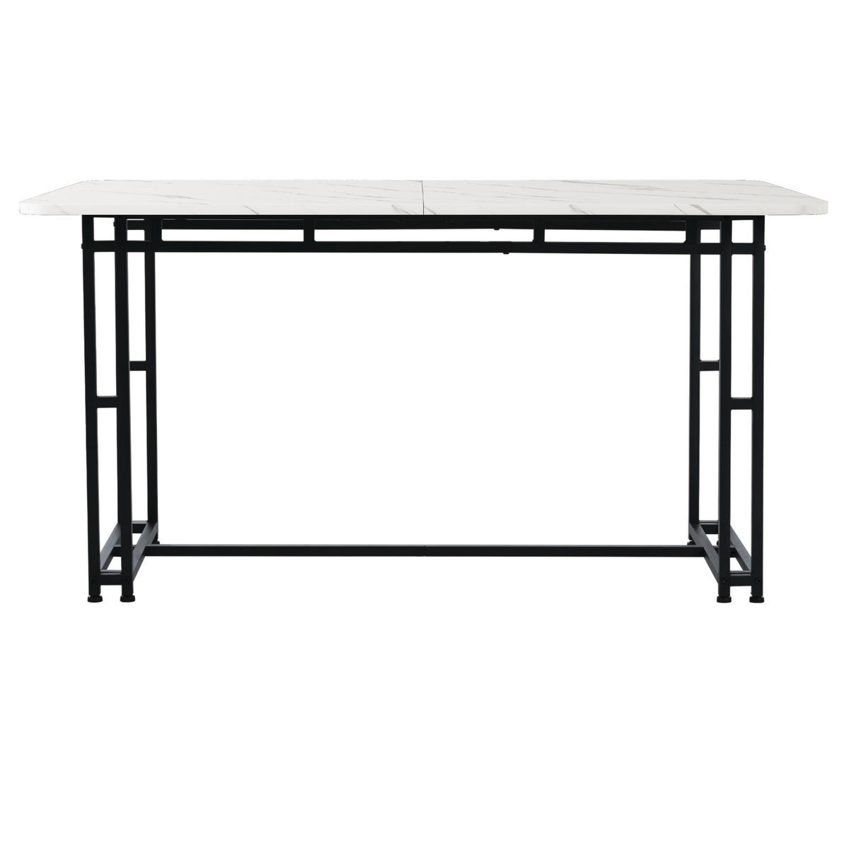 ESSTISCH Schwarz 120/70/74 cm - Schwarz, Holzwerkstoff/Metall (120/70/74cm) - Urban Meuble