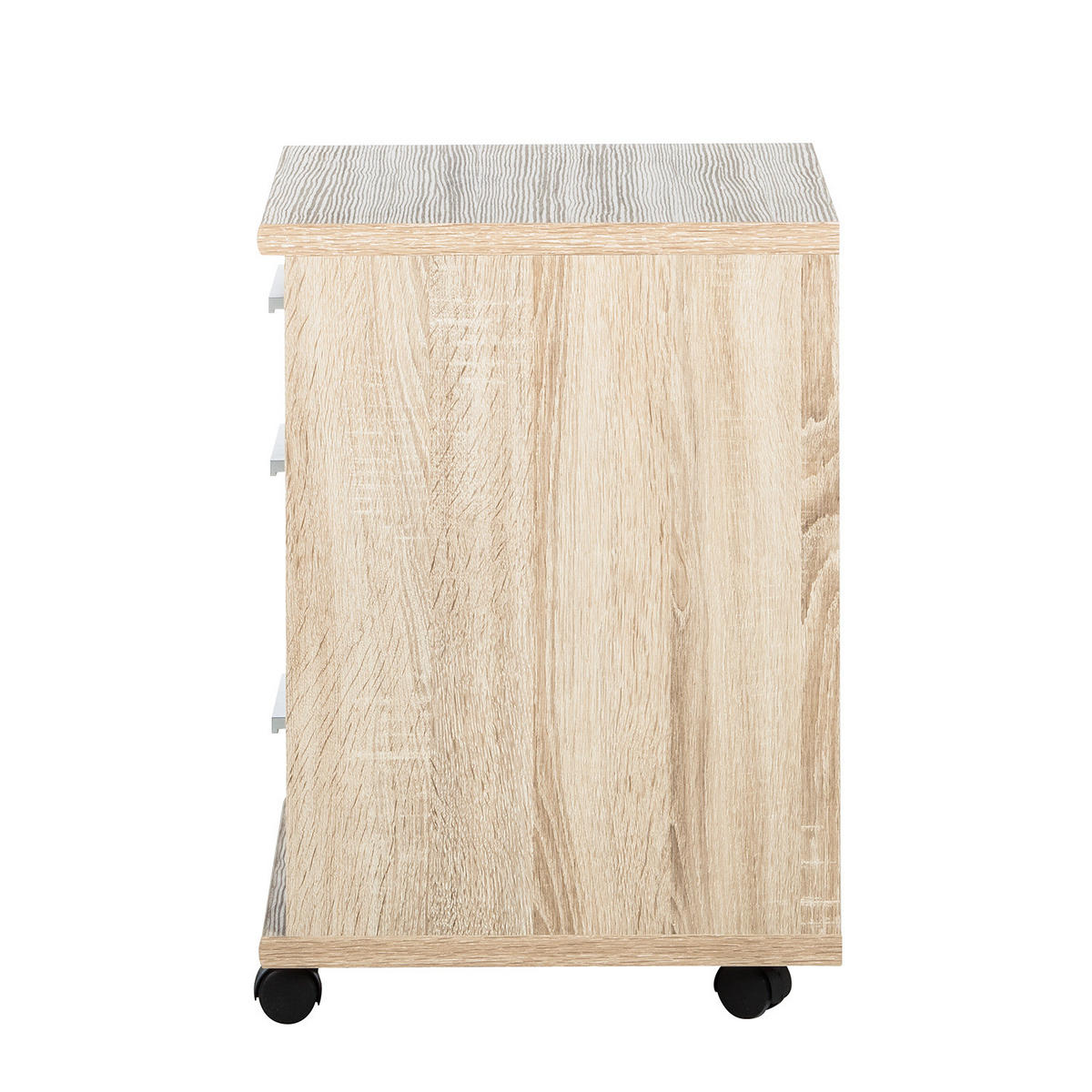 ROLLCONTAINER - Eichefarben, Holzwerkstoff/Kunststoff (40/56/40cm) - home24