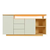 SIDEBOARD Weiß 140/40/70 cm - Weiß, Holzwerkstoff (140/70/40cm) - PANGIVO