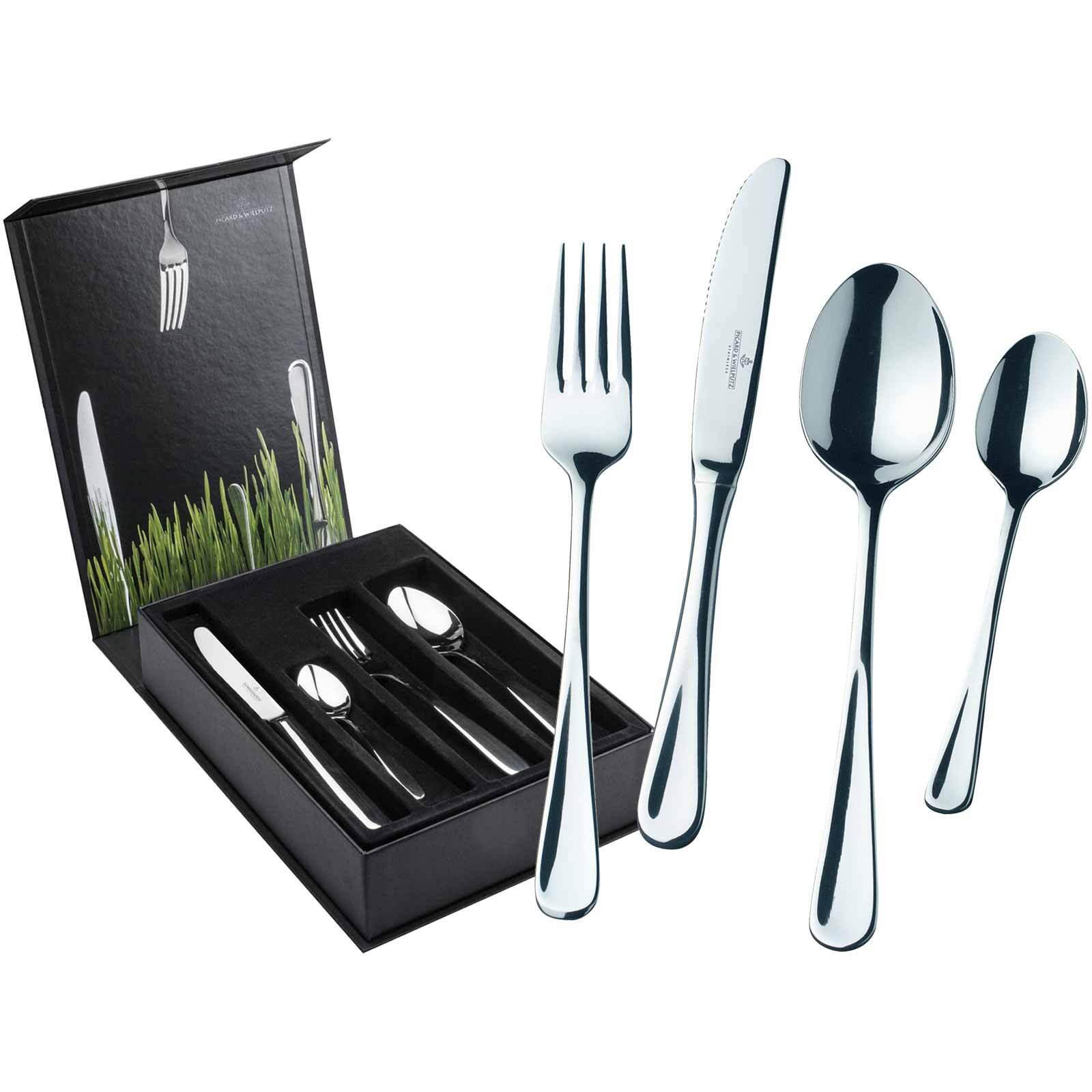 TAFELBESTECK INKL. BESTECKBOX Casino silber 24er Set - Silberfarben, Metall - Picard & Wielpütz
