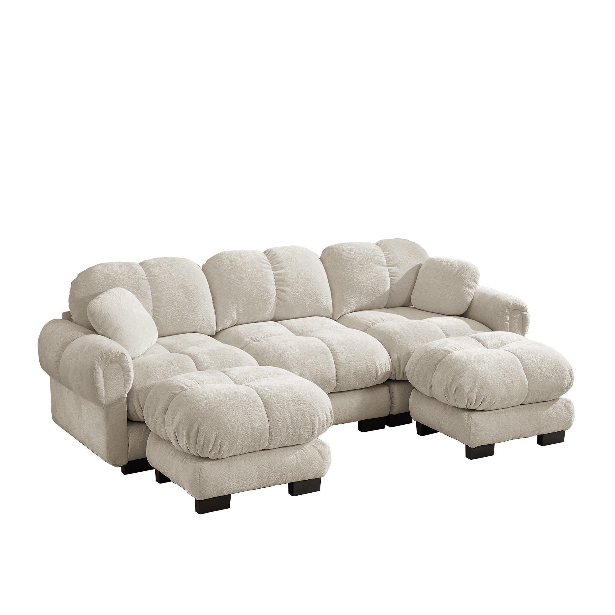 Meubliv Sofa Hellbraun 149x90x260.1 cm
