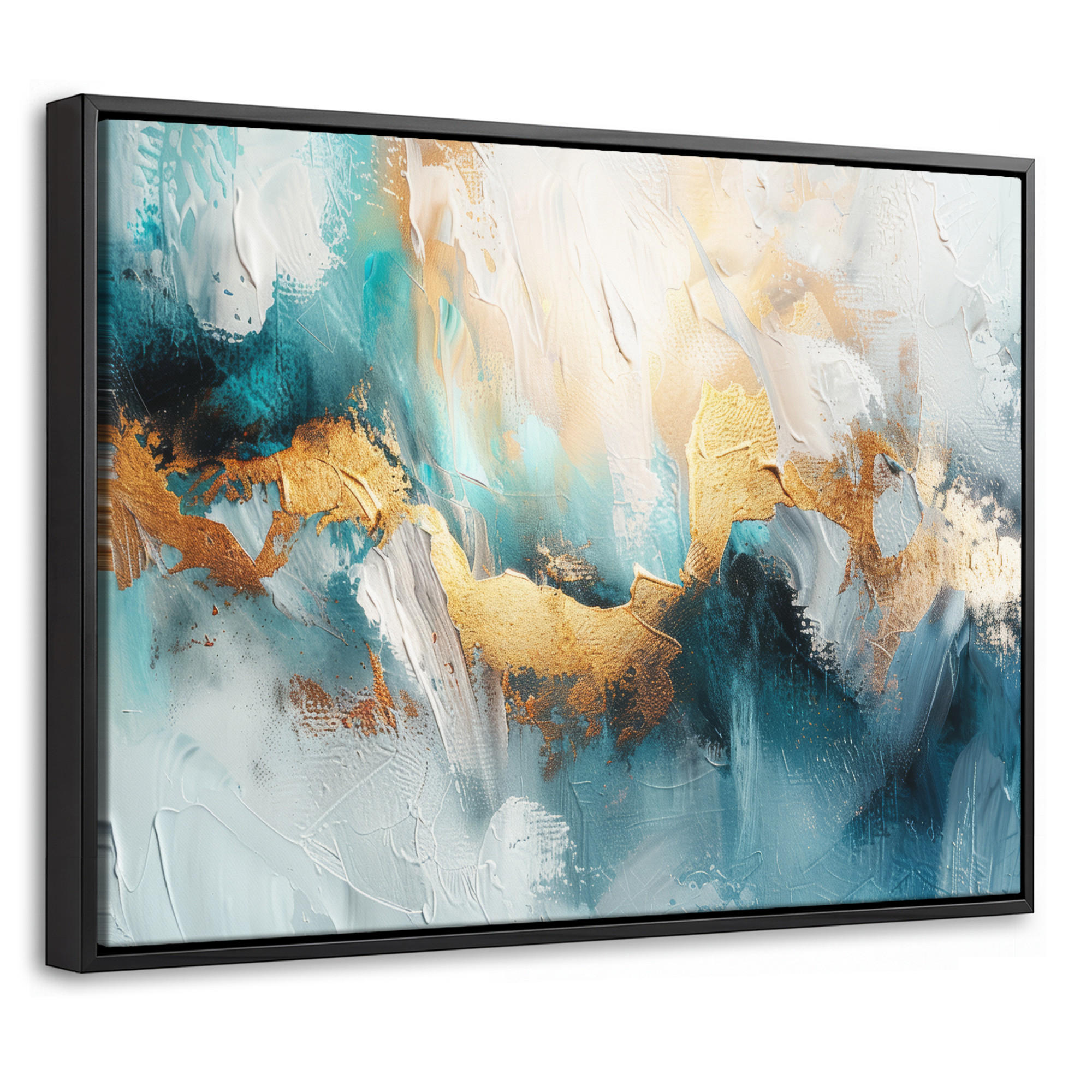 MuchoWow Leinwand Petrol 40x30 cm