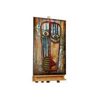 METALLBILD Bunt 60/90 cm - Multicolor, Metall (3.47/90cm) - KUNSTLOFT