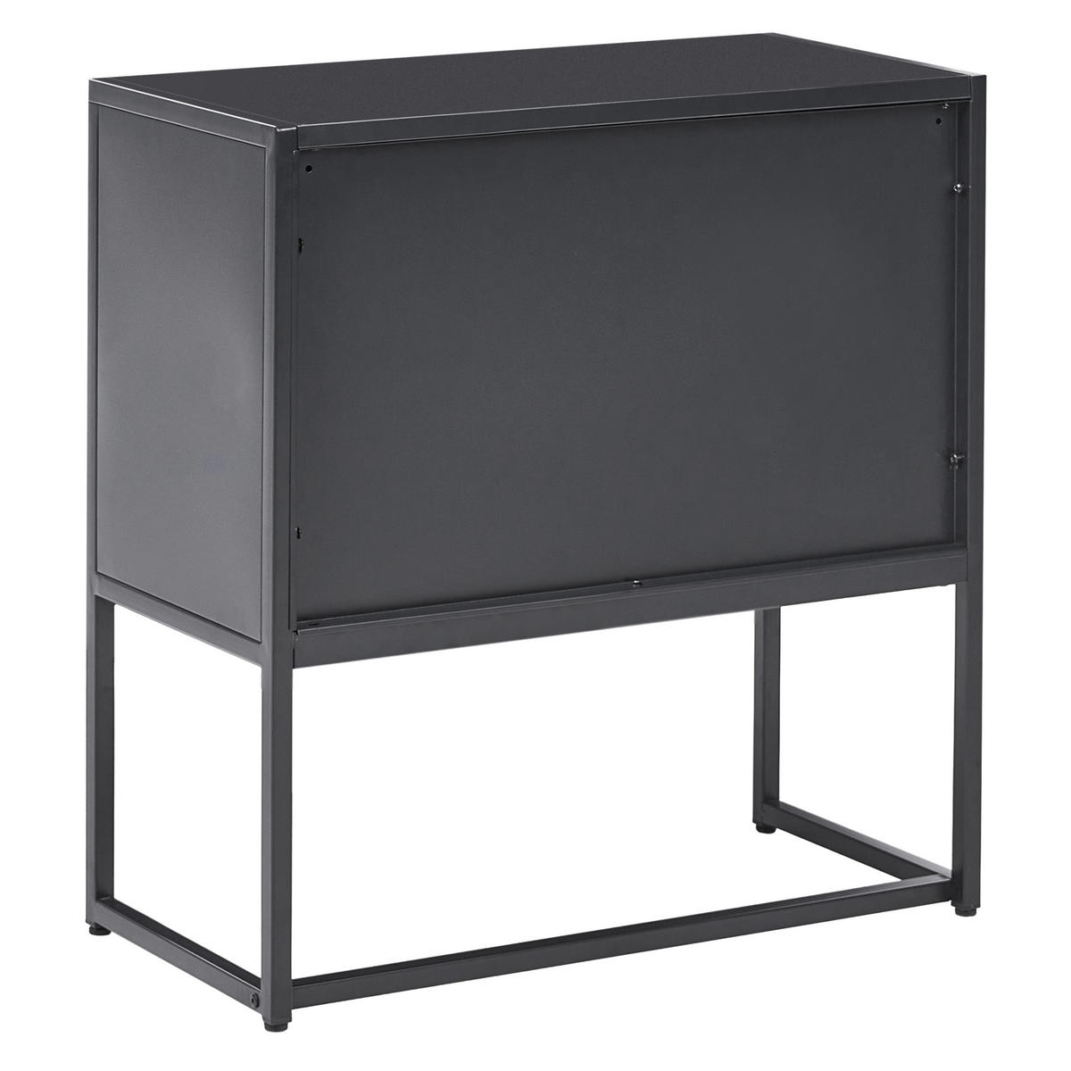 BÜROSCHRANK Metall Schwarz Rakaia - Schwarz, Metall (72/75/35cm) - Beliani