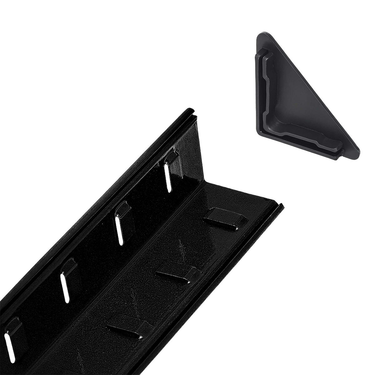 RAFT Negru Maro 5-polițe 500 kg - multicolor, material plastic/compozit lemnos (60/200/60cm) - Relaxdays