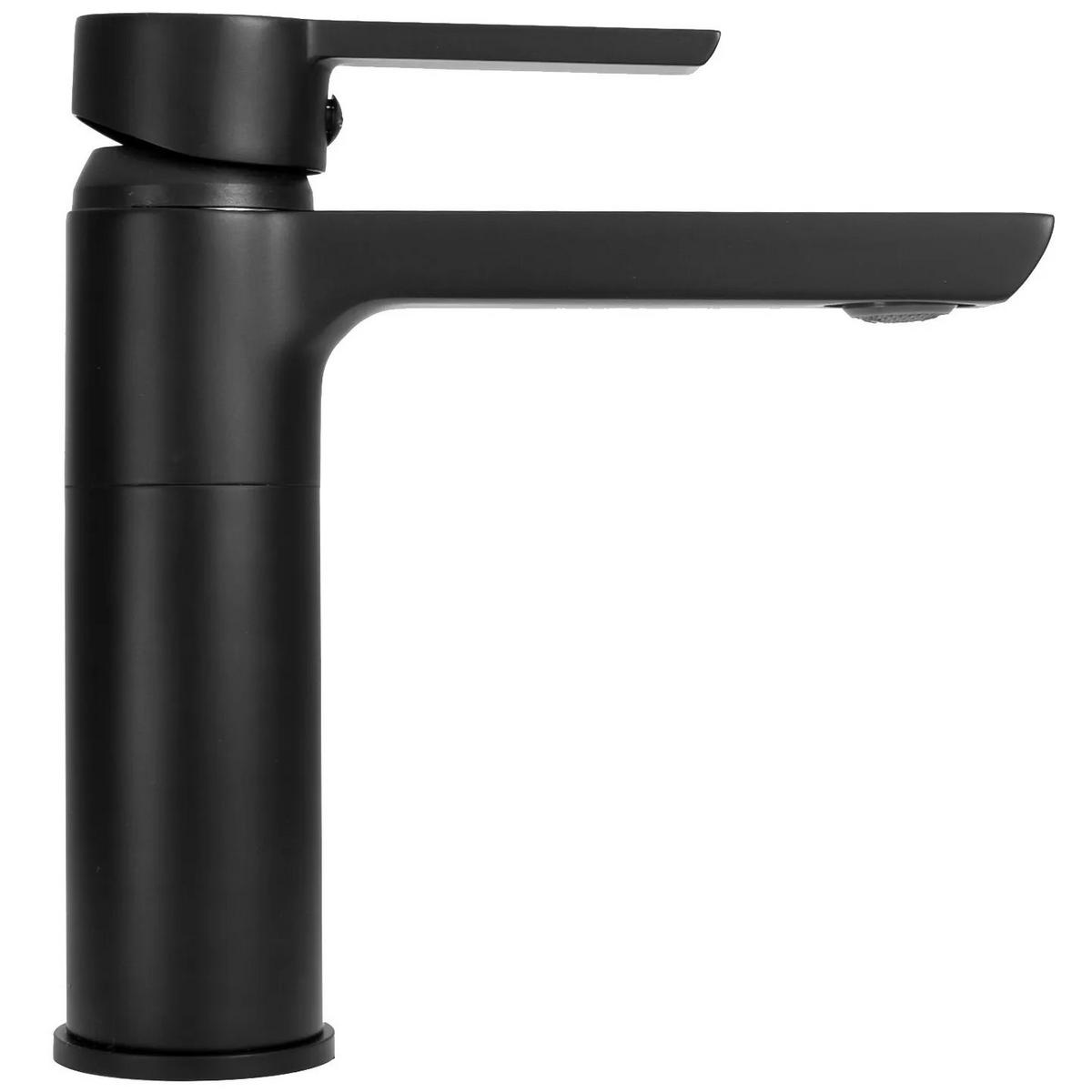 WASCHBECKENARMATUR Rea Argus Black Low - Schwarz, Metall (4.5/16/14.5cm) - REA