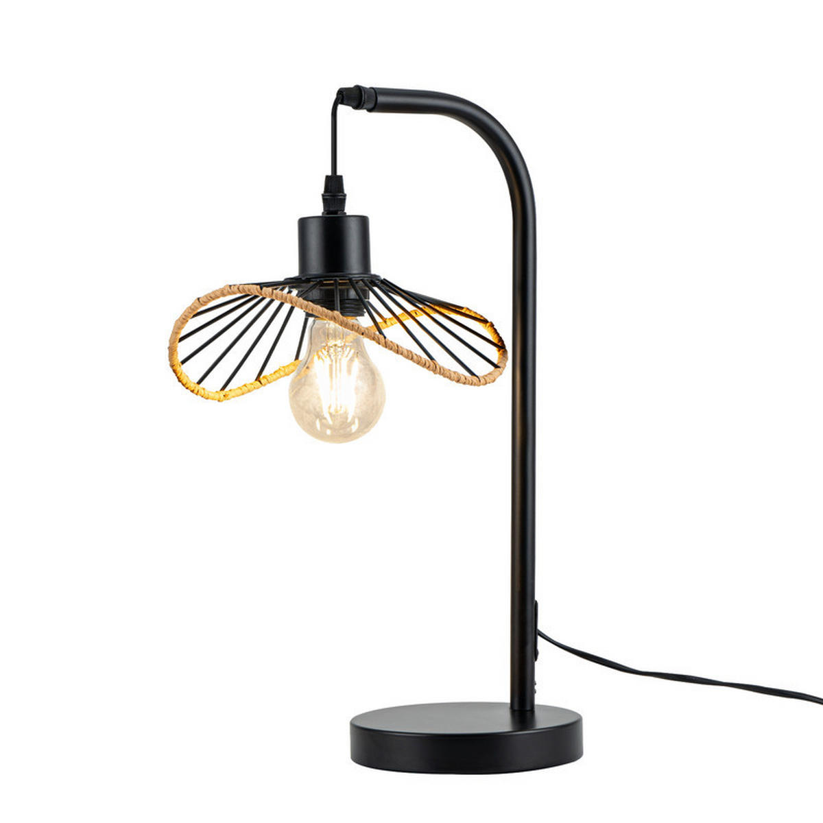 TISCHLEUCHTE BRYANT Ⅲ 15/20/48 cm - Schwarz, Metall (15/20/48cm) - Nettlife