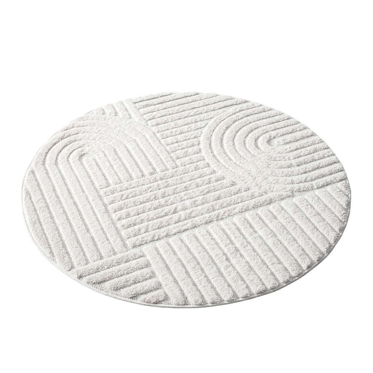 HOCHFLOR-TEPPICH Focus 765 Creme 160 cm rund - Creme, Textil (160/160cm) - carpet city