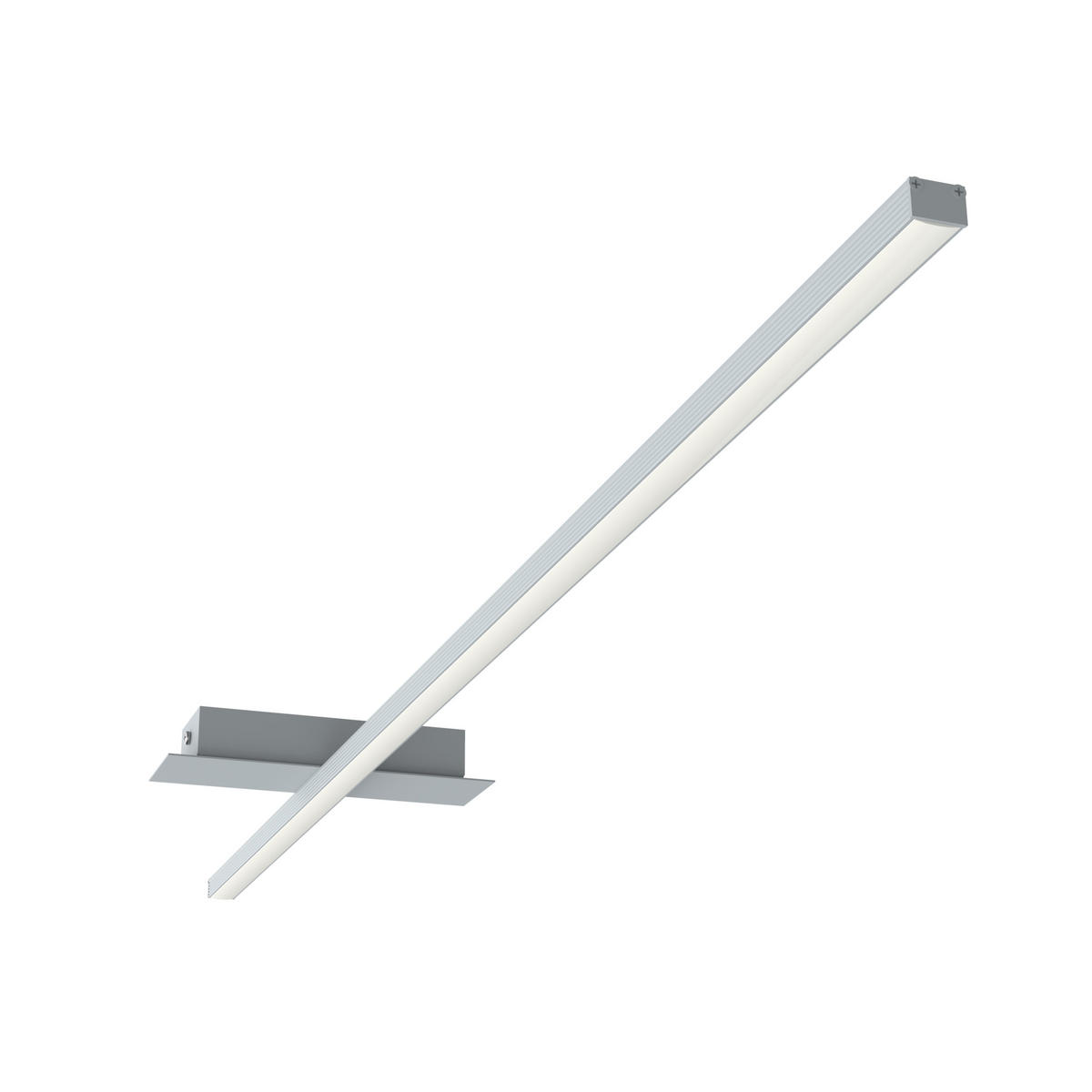 LED-DECKENLEUCHTE - Grau, Metall (2/100/2cm) - Lumicom
