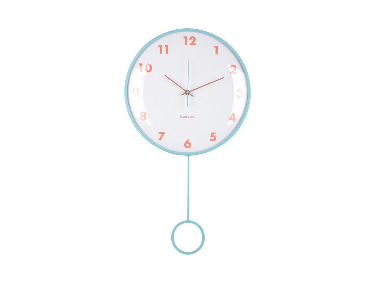 WANDUHR Cheeky Dome 7/35/61 cm - Blau, Metall (35/61/7cm) - Karlsson