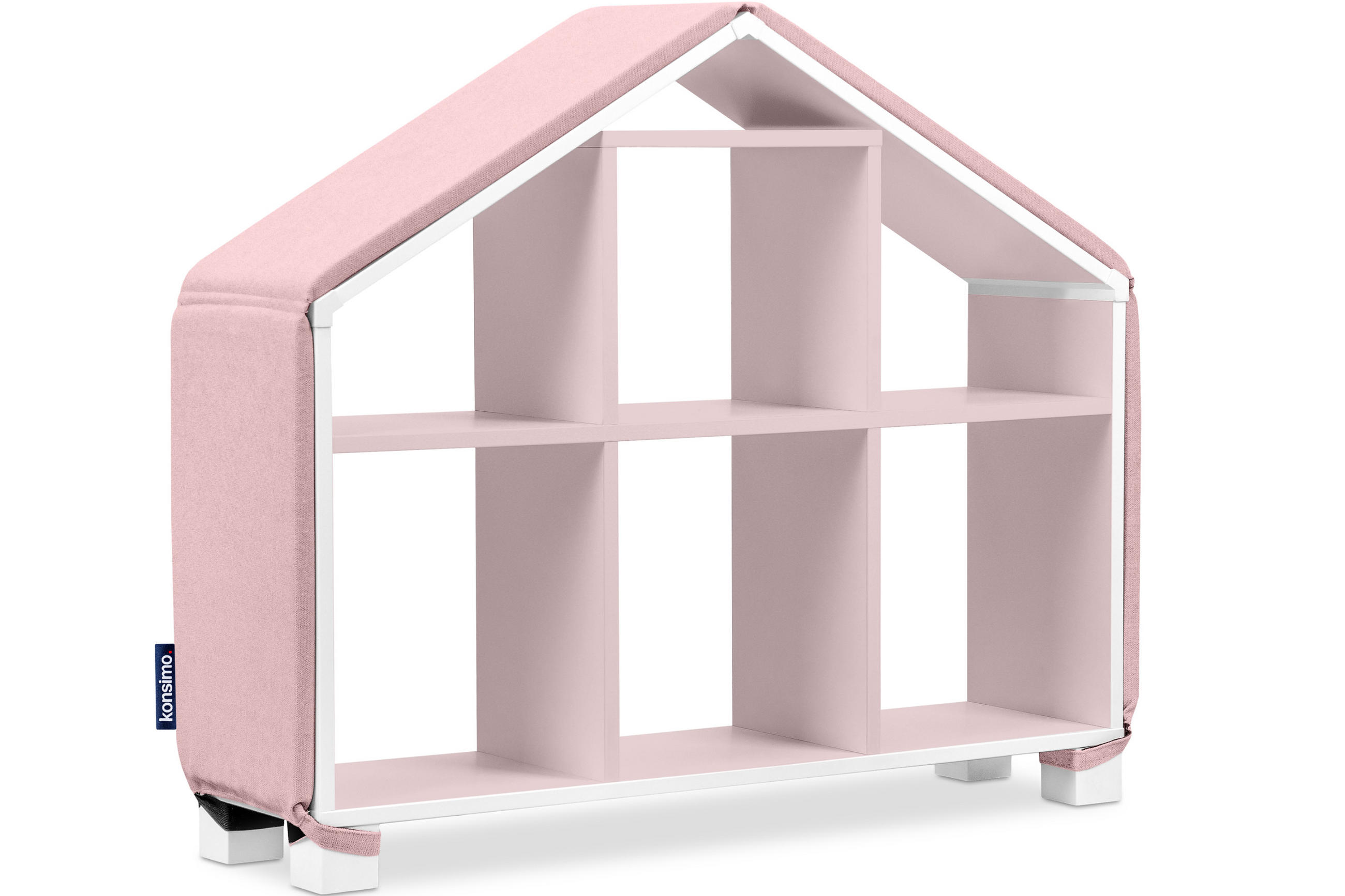 BEZUG-FÜR-BÜCHERREGAL MIRUM Abdeckung, Rosé - Pink, Textil (81/3/25cm) - KONSIMO®