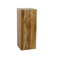 BLUMENSÄULE Bole Braun 35/35/85 cm - Braun, Holz (35/35/85cm) - Hoyz Collection