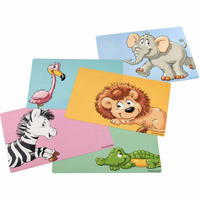 PLATZSETS Happy Zoo bunt 45 x 30 cm 5er Set - Multicolor, Kunststoff (45/30/1cm) - Ritzenhoff Breker