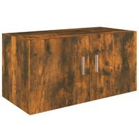 WANDSCHRANK Räuchereiche 80/39/40 Cm Holzwerkstoff - Braun, Holzwerkstoff (39/40/80cm) - vidaXL