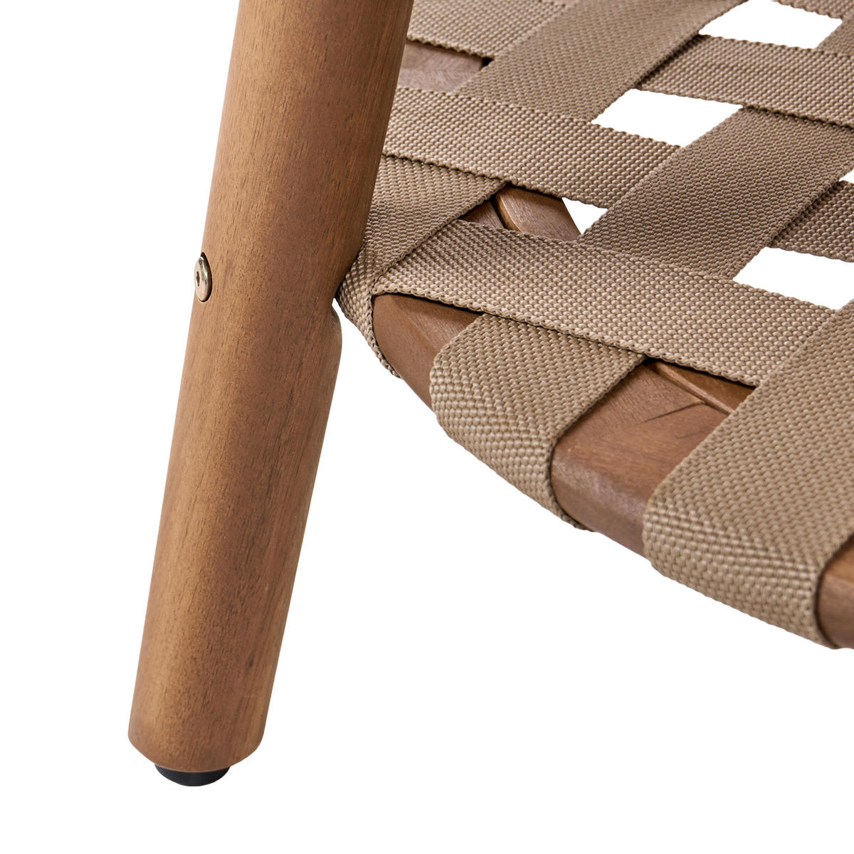 OUTDOOR-COUCHTISCH mit Ablage 80/80 cm Akazienholz Braun Milzano - Braun, Holz (80/80/45cm) - Beliani