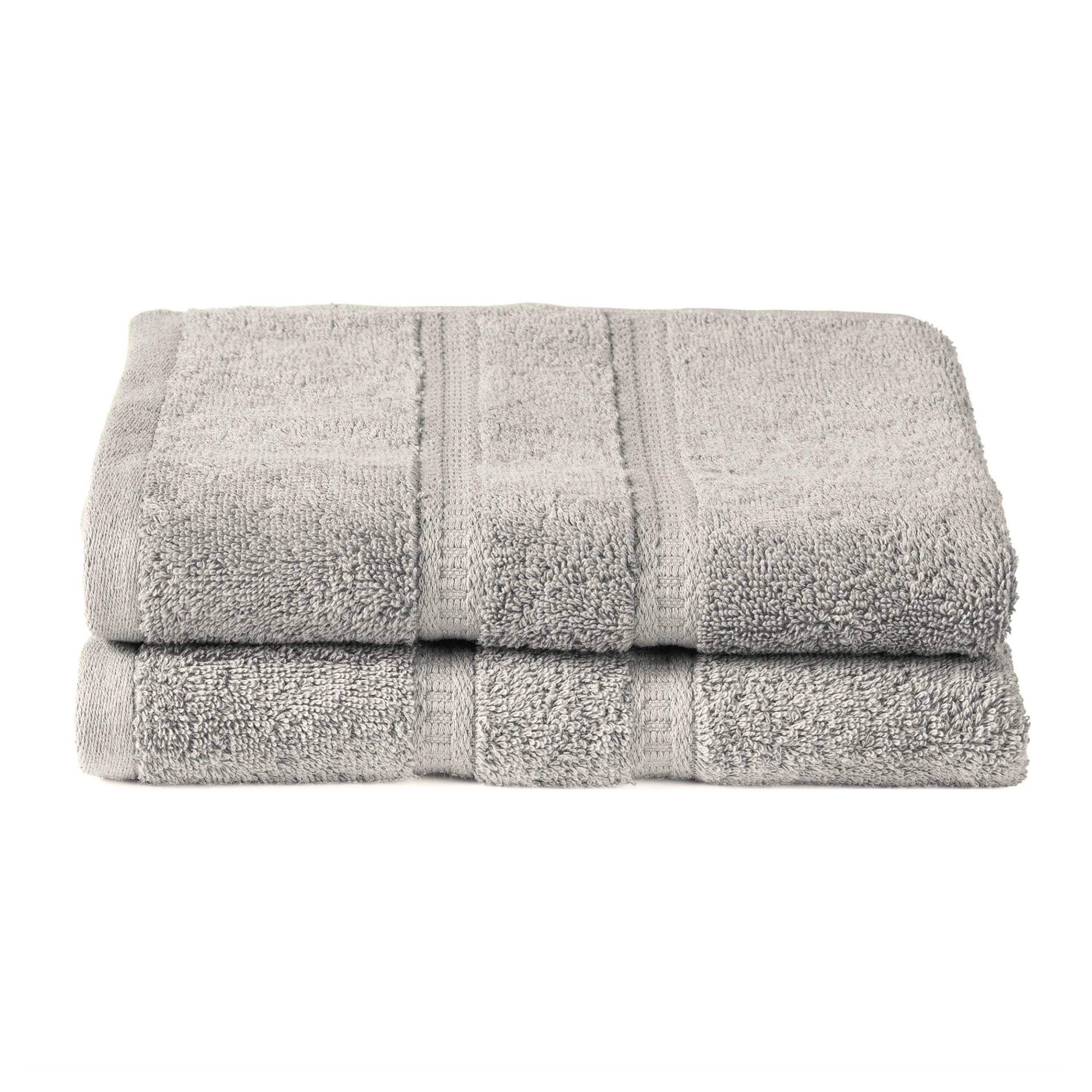 DUSCHTUCHSET Miro - 2-teilig - 70 x 140 cm - Silber - Grau, Textil (70/140cm) - SCHIESSER
