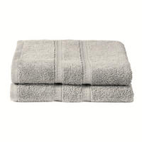 DUSCHTUCHSET Miro - 2-teilig - 70 x 140 cm - Silber - Grau, Textil (70/140cm) - SCHIESSER