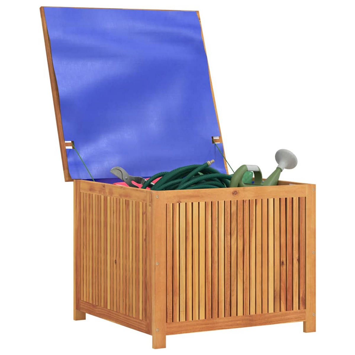 GARTENBOX 75/75/58 Cm Massivholz Akazie - Braun, Holz (75/58/75cm) - vidaXL