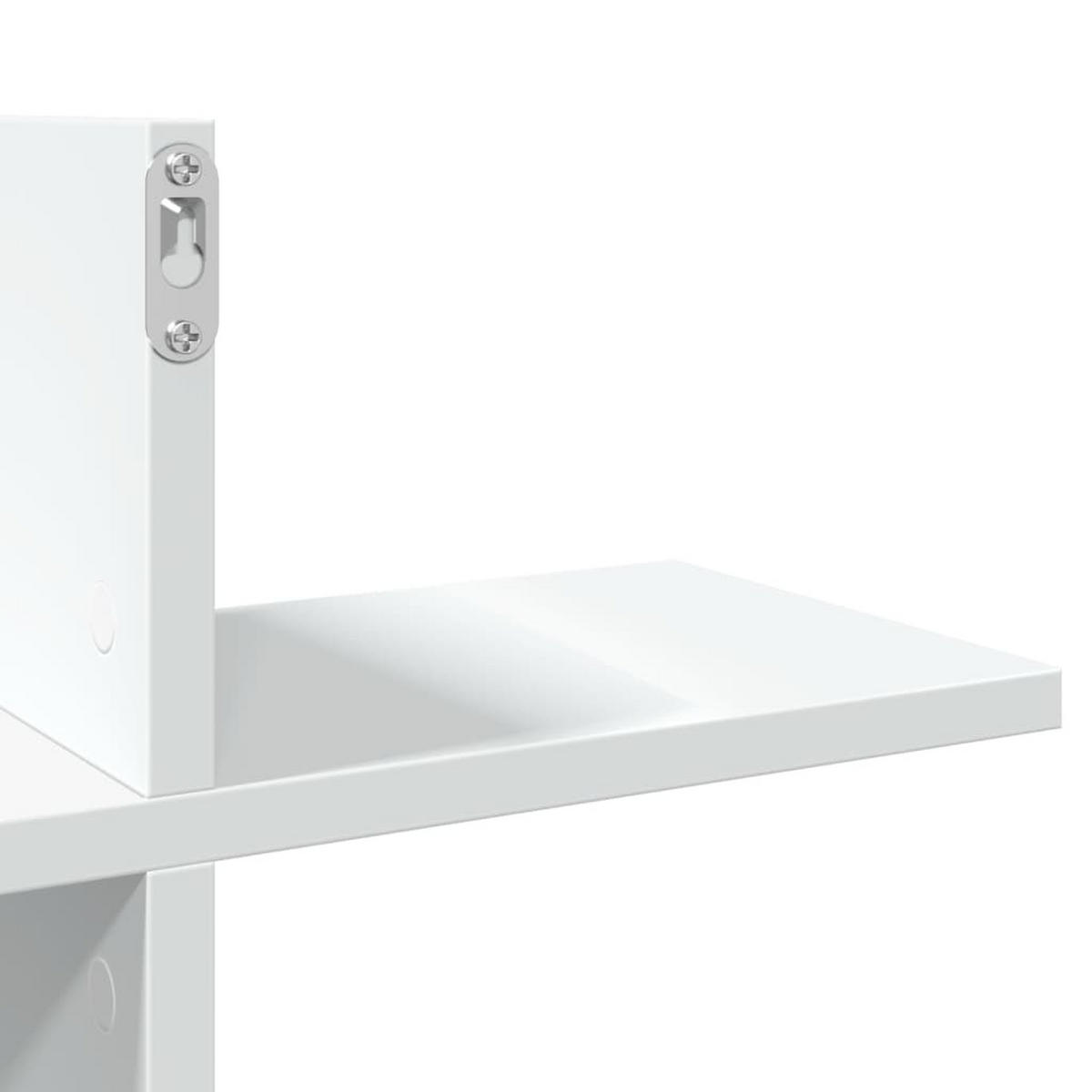 WANDREGAL Weiss 124.5/18/60.5 Cm Holzwerkstoff - Weiß, Holzwerkstoff (18/60.5/124.5cm) - vidaXL