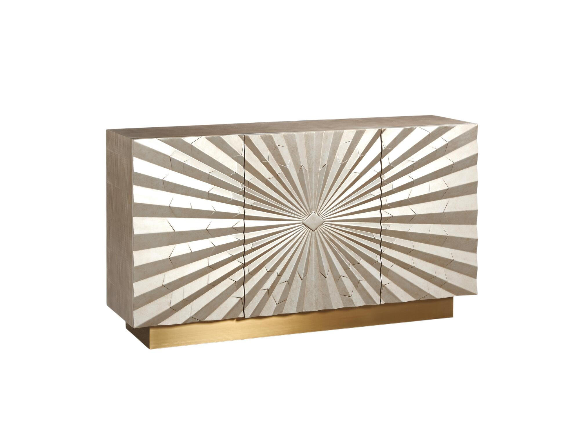 SIDEBOARD STILIG Gold 150x40x82 cm - Goldfarben, Holzwerkstoff (150/82/40cm) - FURNLUX