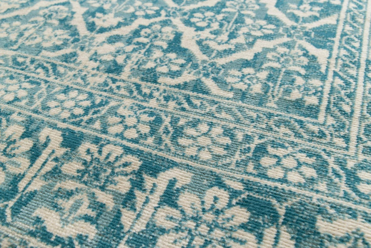 DESIGN Teppich im Vintage Stil blau - Blau, Textil (200/290cm) - AFK Living