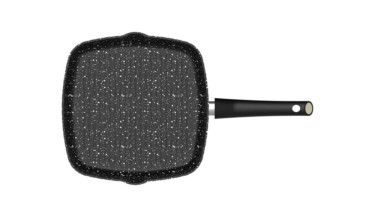 GRILLPFANNE - Grau, Metall (28cm) - Stoneline