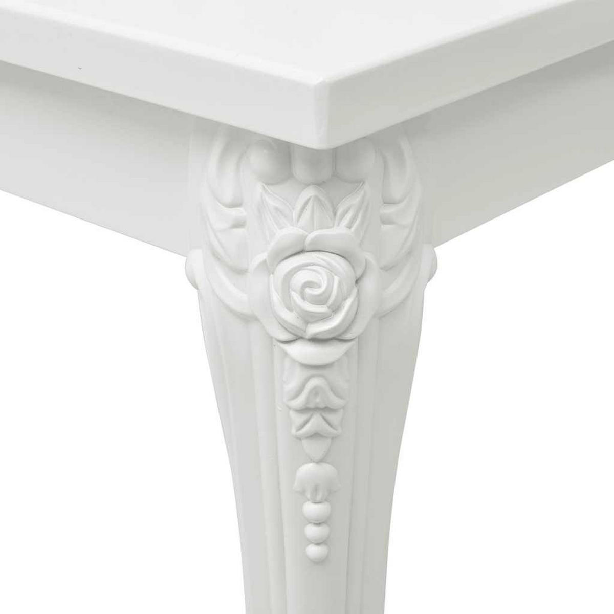COUCHTISCH 115/65/42 Cm Hochglanz Weiss - Weiß, Holzwerkstoff (115/65/42cm) - vidaXL
