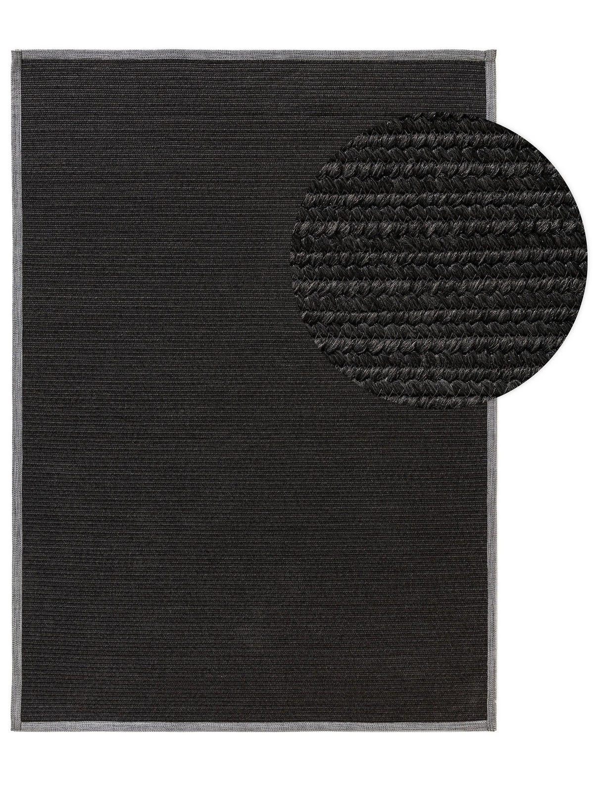 OUTDOORTEPPICH Nandi Schwarz 160x230 cm - Schwarz, Textil (160/230cm) - benuta Nest