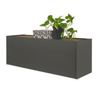 HÄNGEELEMENT grau matt, Eiche Wotan 100 cm, Hängeschrank für Homeoffice und Büro - Eiche Wotan/Grau, Holzwerkstoff (100/35/30cm) - Furn.Design
