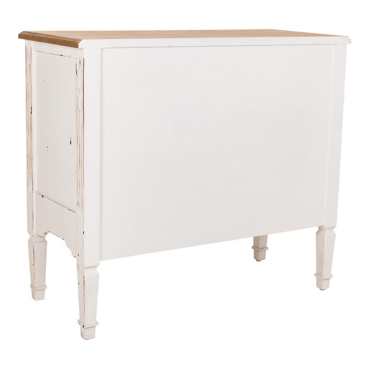 KOMMODE aus Holz 86x38x76 cm - Weiß, Holz (86/76/38cm) - Wanderlust