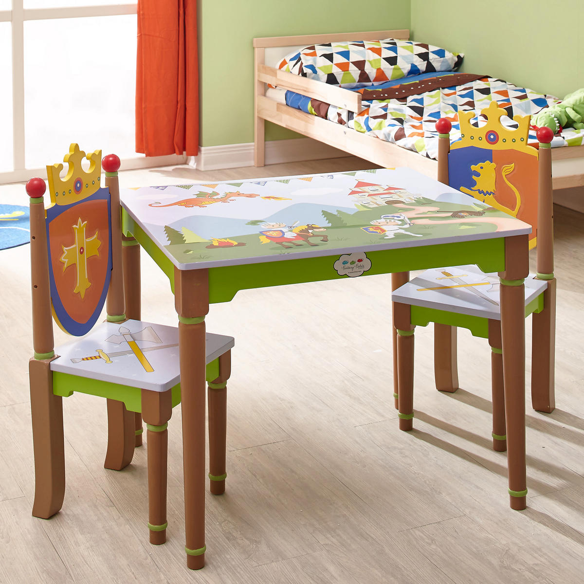 HOLZTISCH Kinder, Mehrfarbig, 56cm - Multicolor, Holz (59.4/55.9/71.1cm) - Teamson Kids