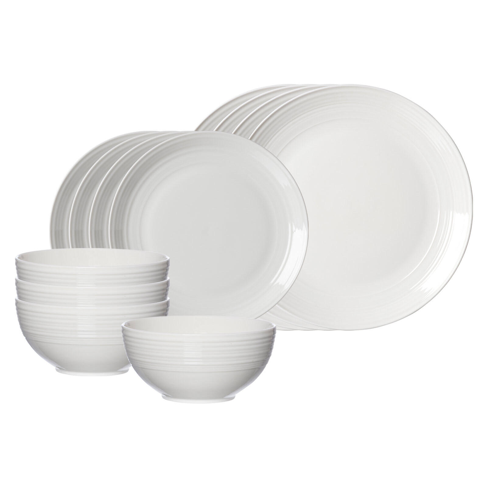 BASIC-SET Levi Weiß 12er Set - Weiß, Keramik (1/1/1cm) - Ritzenhoff Breker