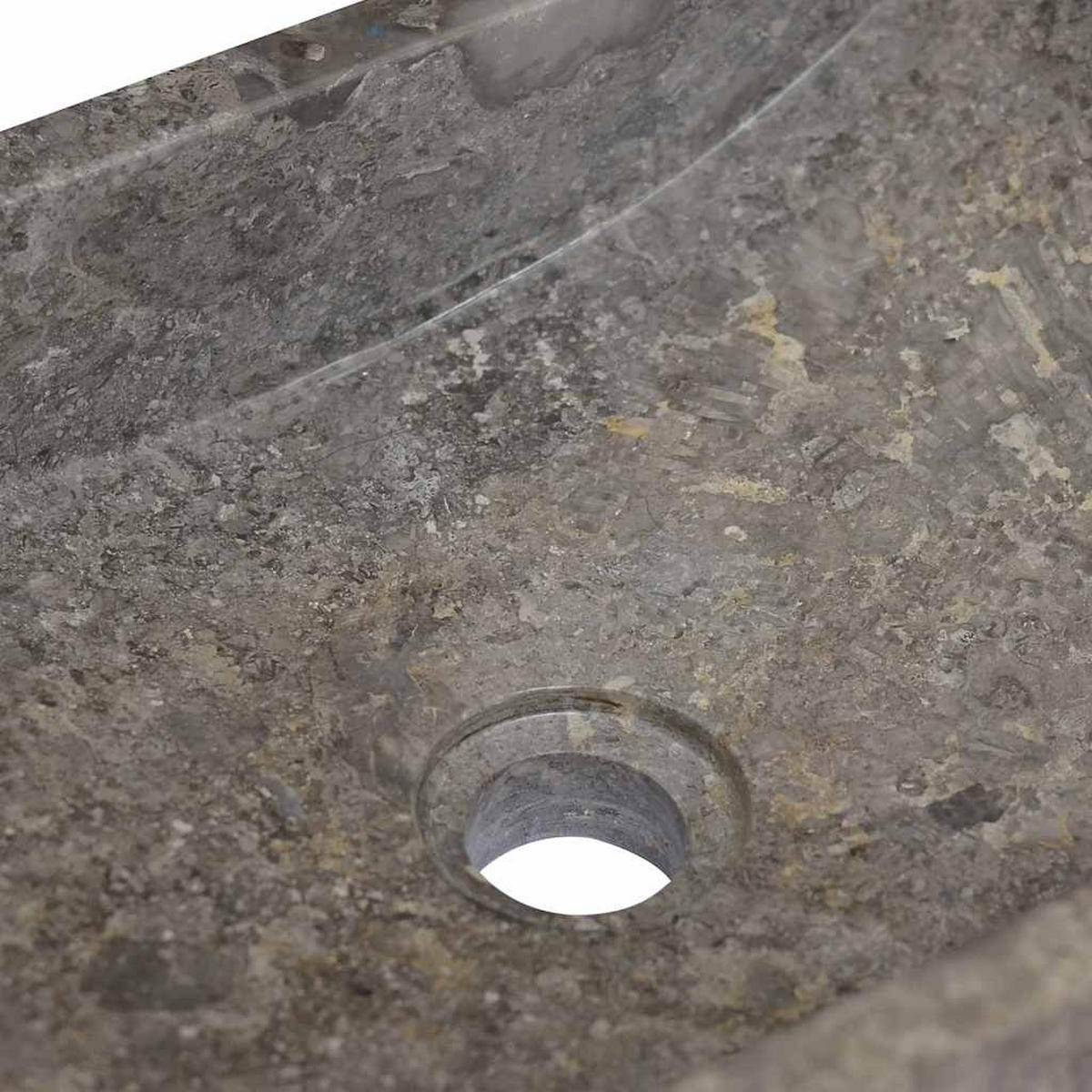 WASCHBECKEN Larsen 45/30/12 cm - Grau, Stein (45/12/30cm) - Nettlife
