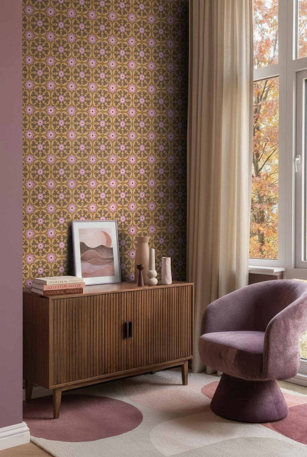 TAPETE Fliesenmuster 50 x 900 cm - Braun, Papier (50/900cm) - ESTAhome